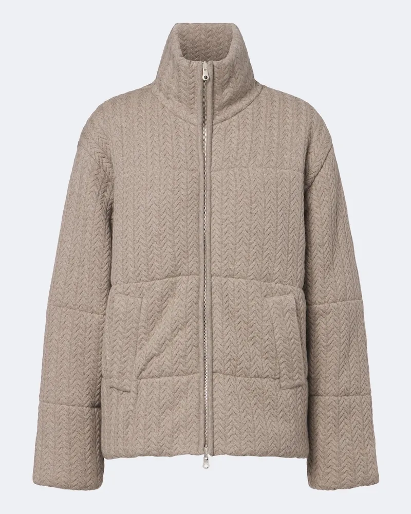 arch4 Wattierte Jacke Richmond aus Kaschmir Beige