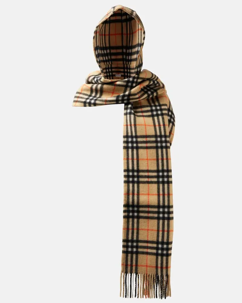 Burberry Schal Burberry Check aus Kaschmir Braun