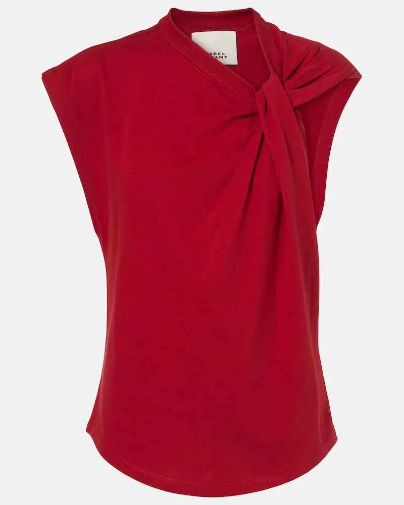 Isabel Marant Top Naydagz aus Baumwoll-Jersey Rot
