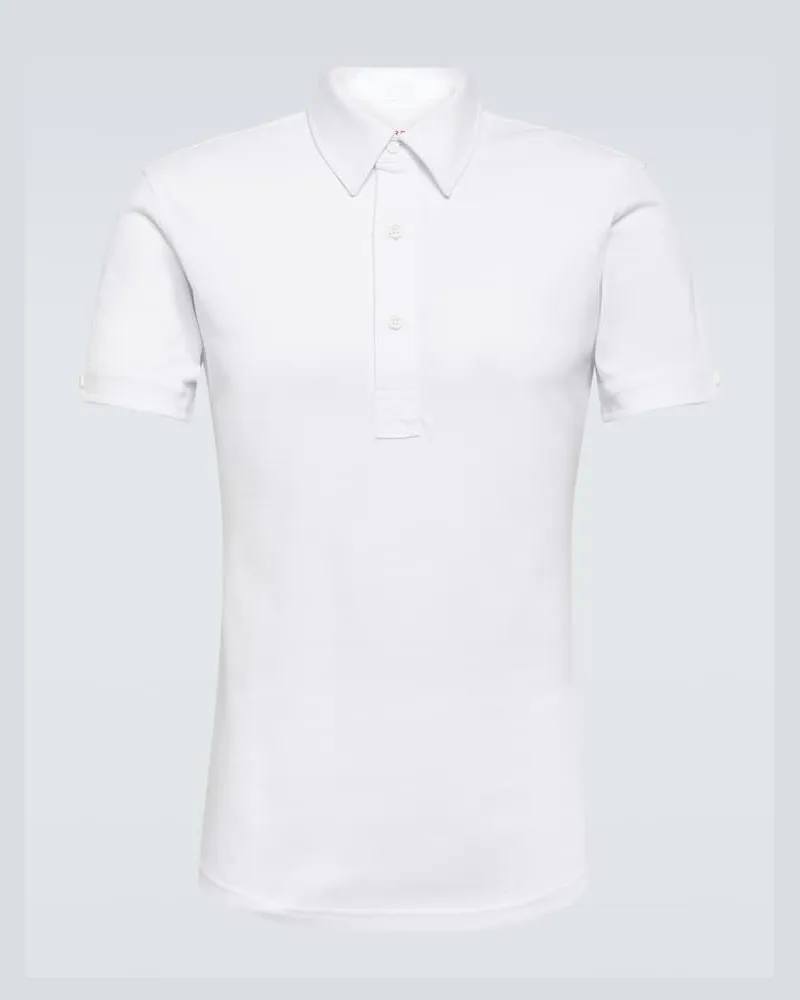 Orlebar Brown Polohemd Sebastian aus Baumwoll-Piqué Weiß