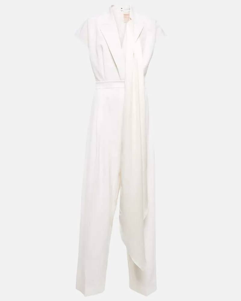 Roksanda Ilincic Bridal Jumpsuit aus Wolle Weiß