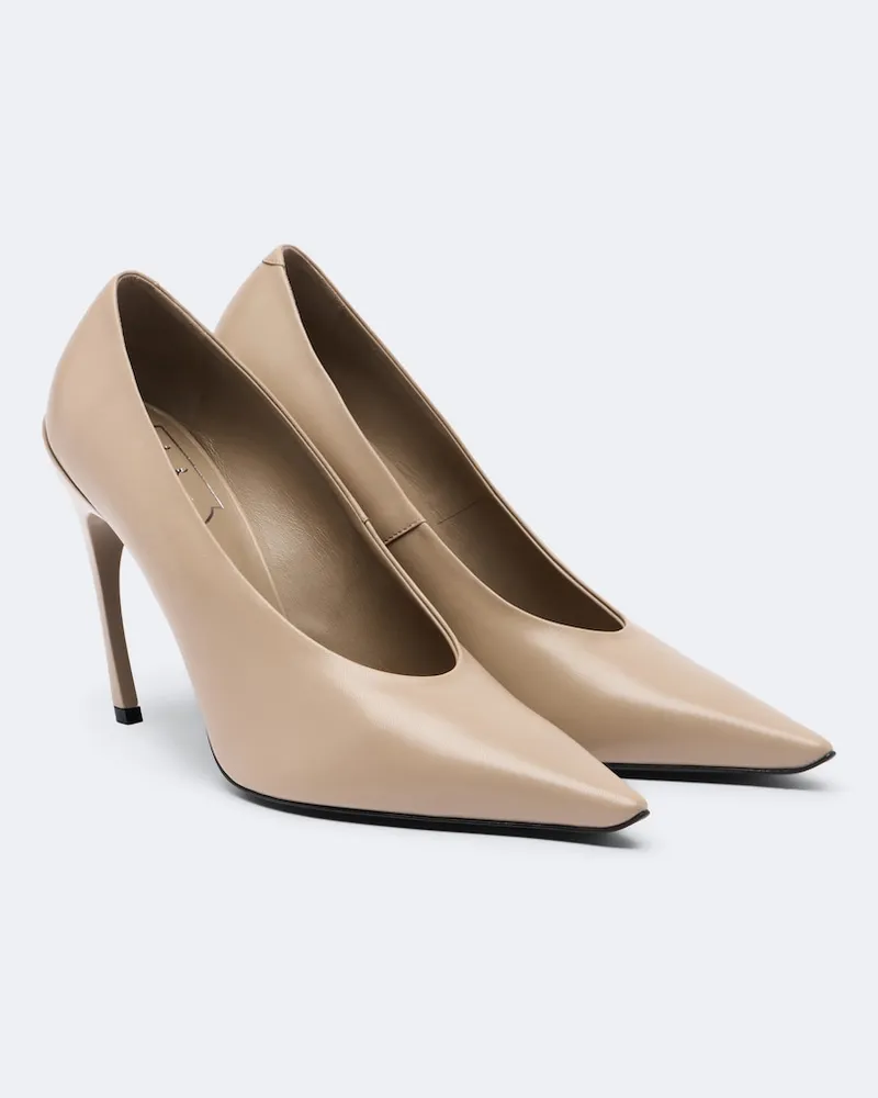 Roger Vivier Pumps Choc aus Leder Beige