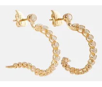 Ohrringe Continuum aus 14kt Gelbgold mit Diamanten