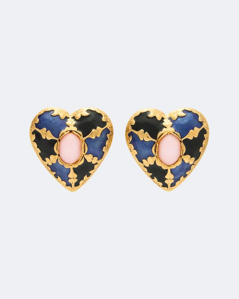 Saint Laurent Clip-Ohrringe Multicolor