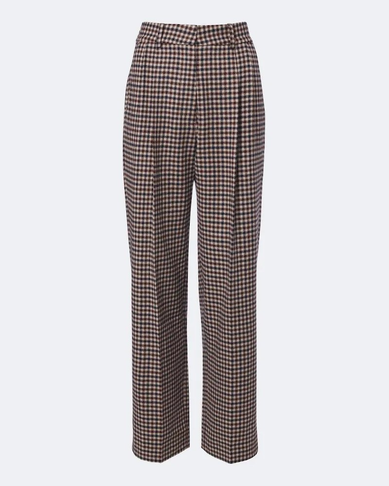 Blazé Milano Blazé Milano Gerade Hose Fox aus Wolle und Kaschmir Multicolor