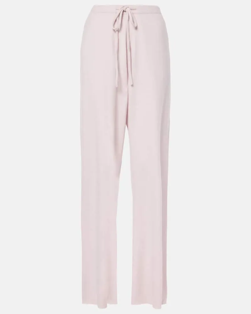 extreme cashmere Jogginghose N°142 Run aus einem Kaschmirgemisch Pink