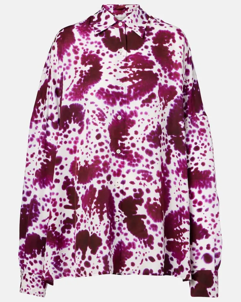 Dries van Noten Oversize-Hemd Rosa