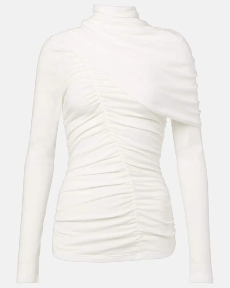 Magda Butrym Bluse aus Baumwolle Weiß