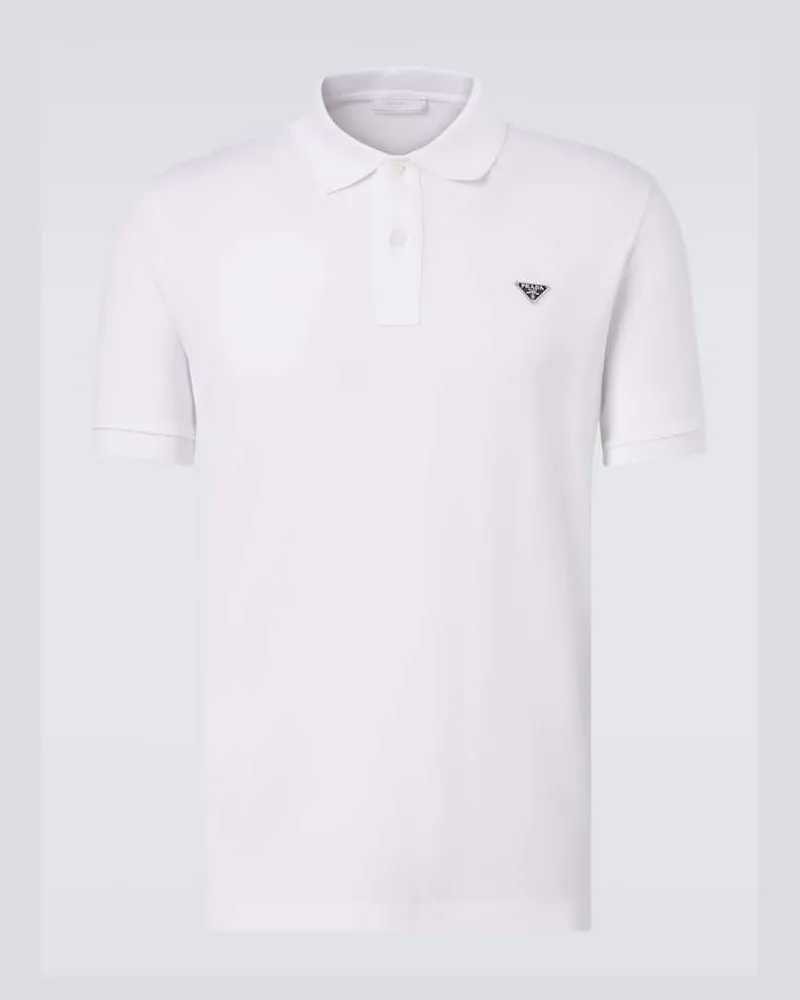 Prada Polohemd aus Baumwolle Weiß