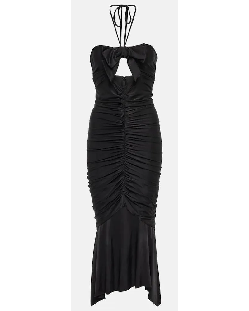 Alexandre Vauthier Midikleid aus Jersey Schwarz