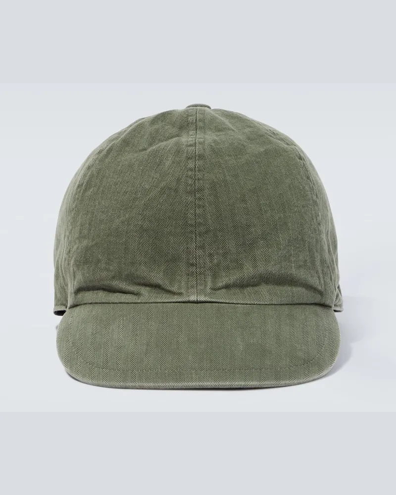 Sacai Baseballcap aus Baumwolle Grün