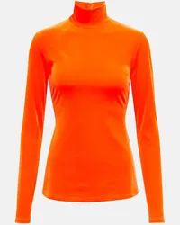 Victoria Beckham Rollkragentop Velvet Orange