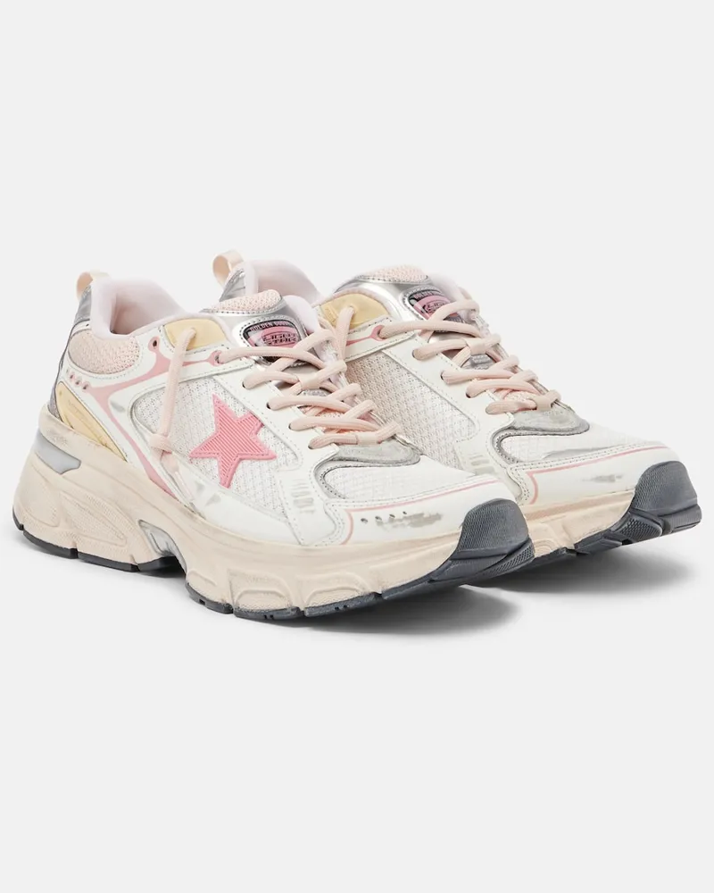 Golden Goose Sneakers Lightstar mit Leder Weiß