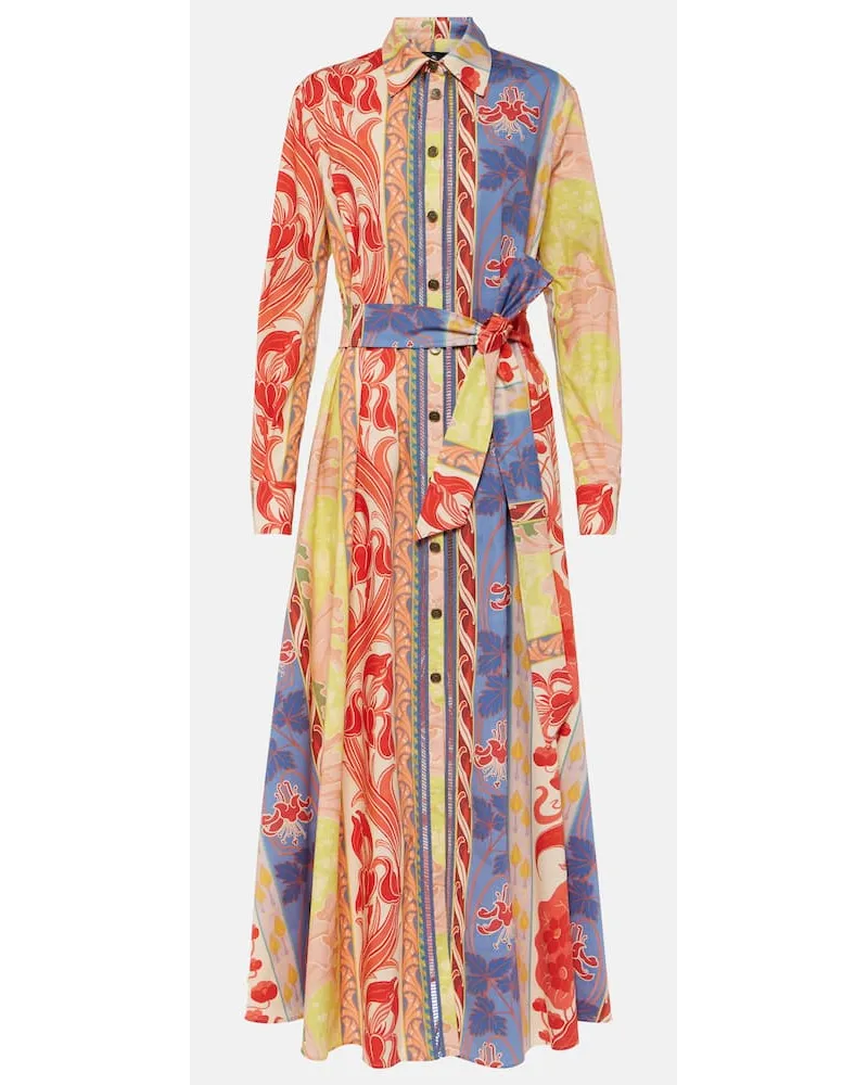 Etro Bedrucktes Hemdblusenkleid Multicolor