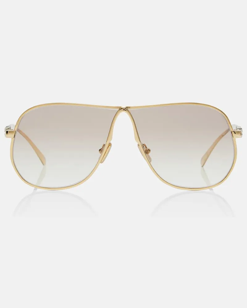 Miu Miu Aviator-Sonnenbrille Gold