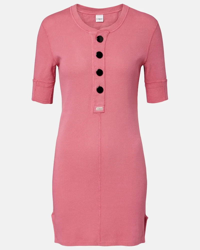 Chloé Chloé Minikleid aus Baumwolle Rosa