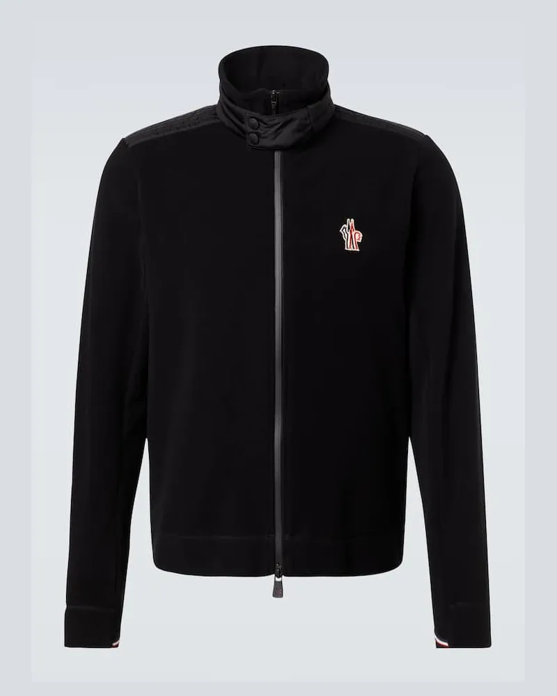 Moncler Jacke aus Fleece Schwarz