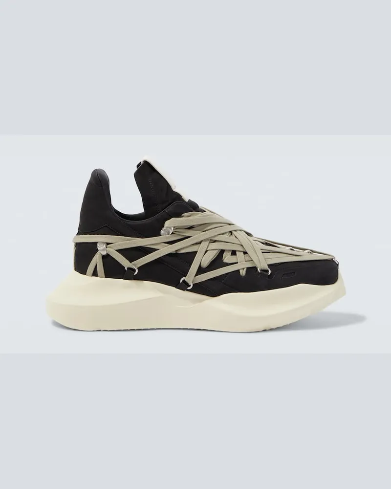 Rick Owens Sneakers Megalace Schwarz