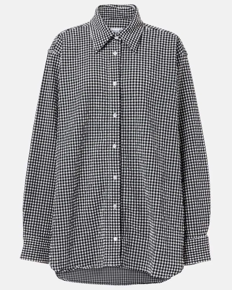 Hunza G Oversize-Hemd Schwarz