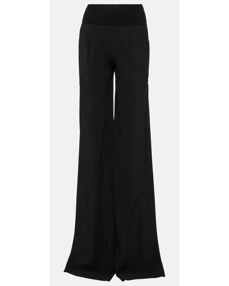Rick Owens Weite High-Rise-Hose Rot