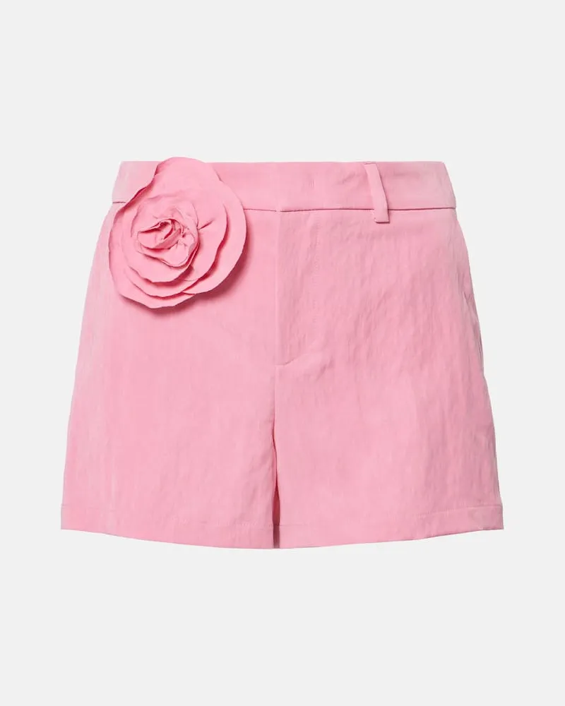 Blumarine Shorts aus Gabardine Rosa