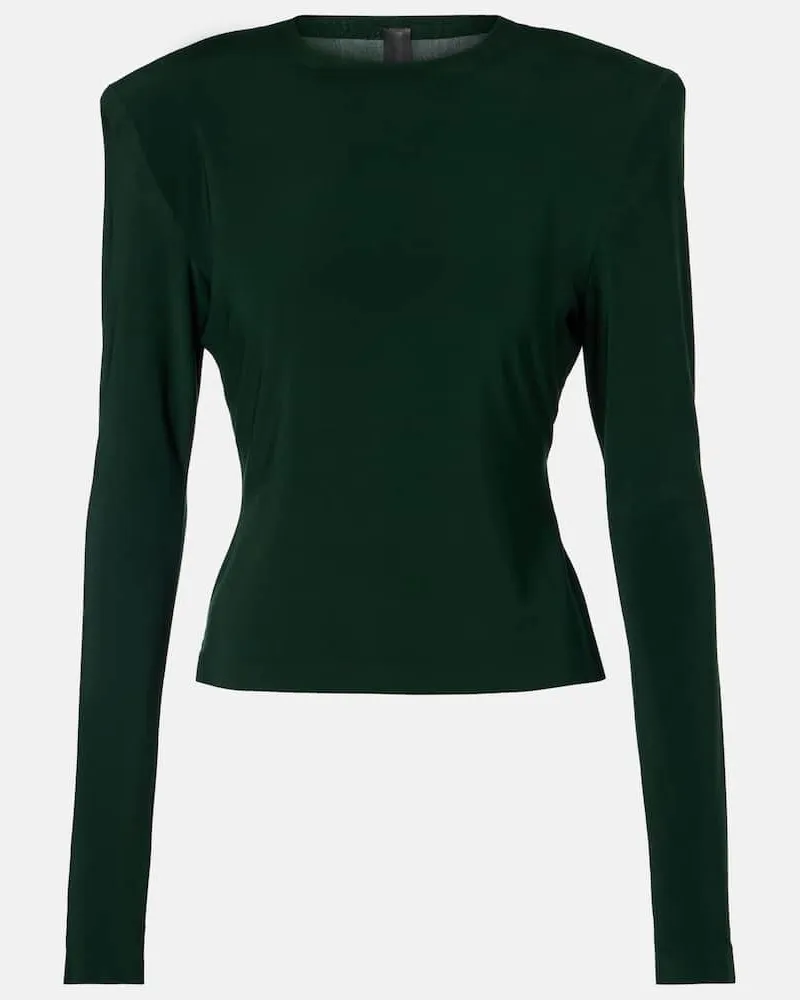 Norma Kamali Top aus Jersey Grün