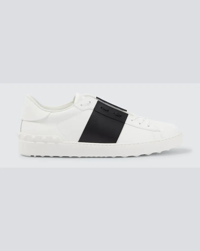 Valentino Garavani Sneakers Open aus Leder Weiß