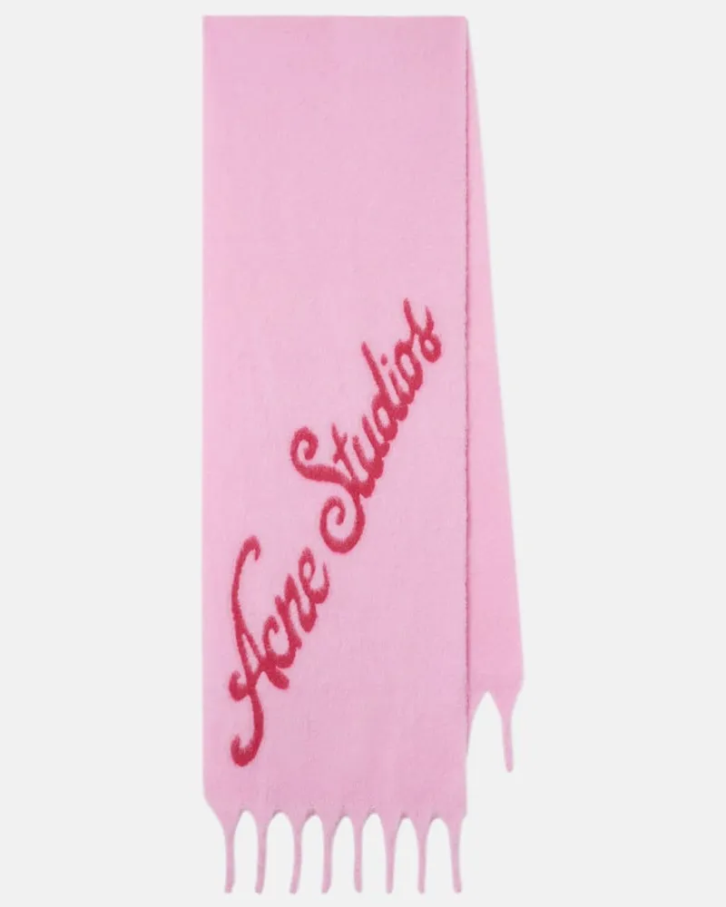 Acne Studios Schal mit Fil Coupé Pink