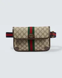 Gucci Guerteltasche Ophidia GG Small aus Canvas Beige