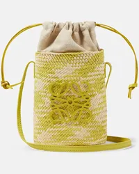 Loewe Bucket-Bag Anagram Checks Gelb