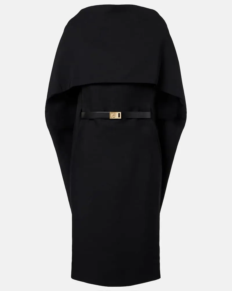 Ferragamo Midikleid Schwarz