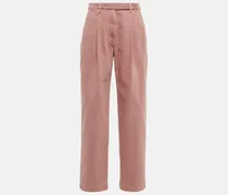High-Rise Straight Jeans