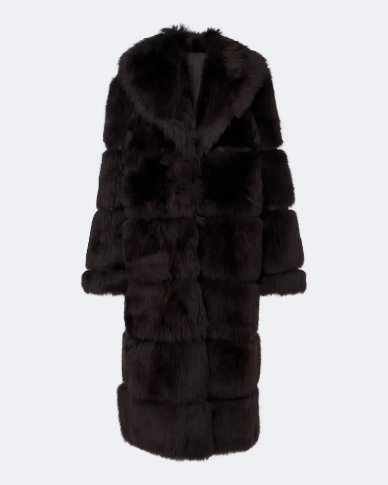 Joseph Mantel Elektra aus Shearling Braun
