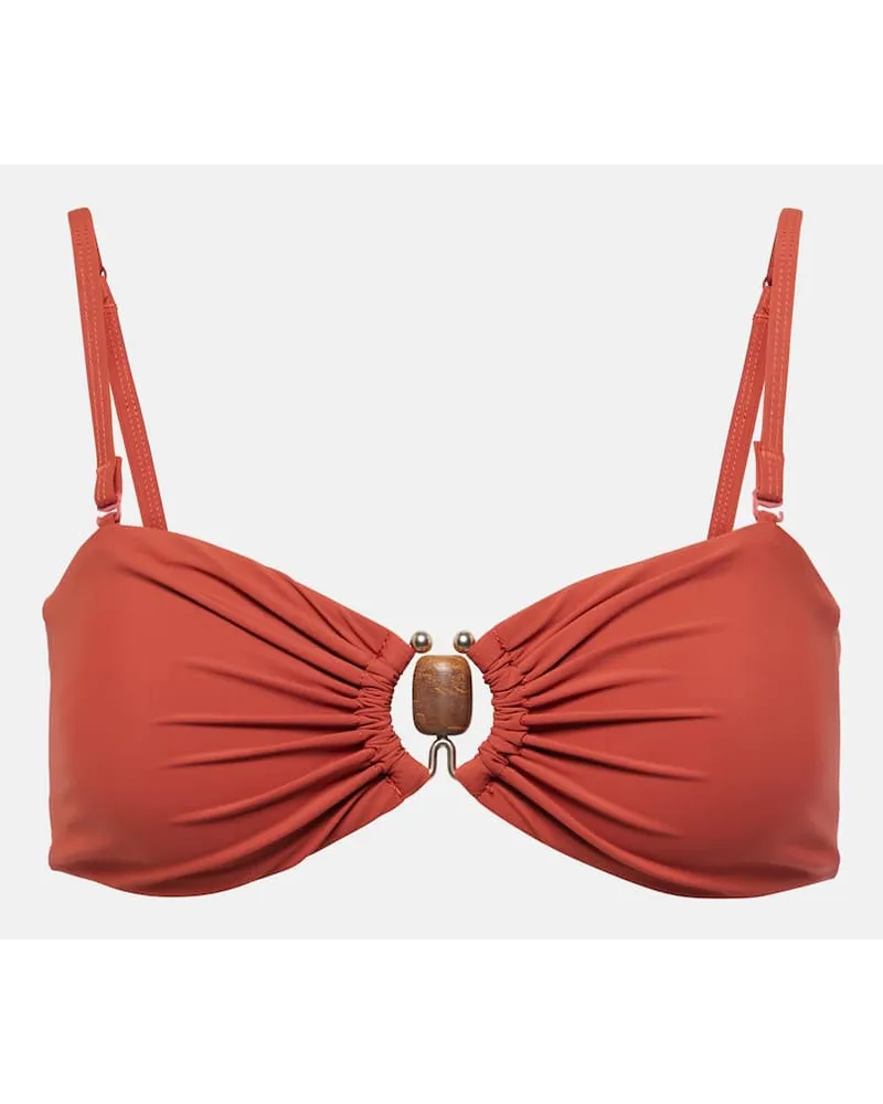 Christopher Esber Verziertes Bikini-Oberteil Orange