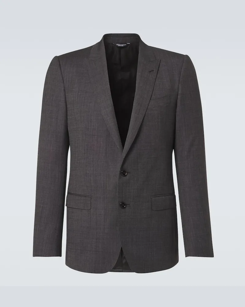 Dolce & Gabbana Anzug aus Wolle Grau