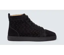 High-Top-Sneakers Louis aus Veloursleder