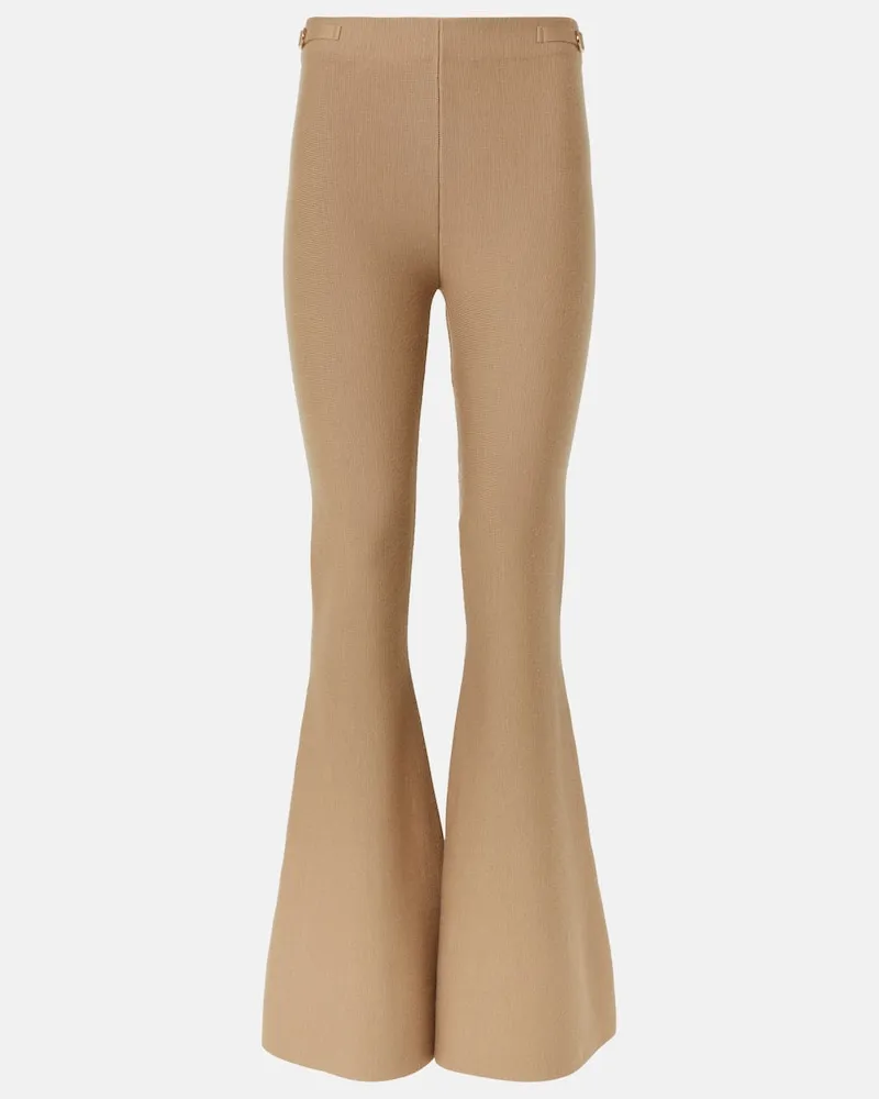 Gabriela Hearst Schlaghose aus Schurwolle Beige