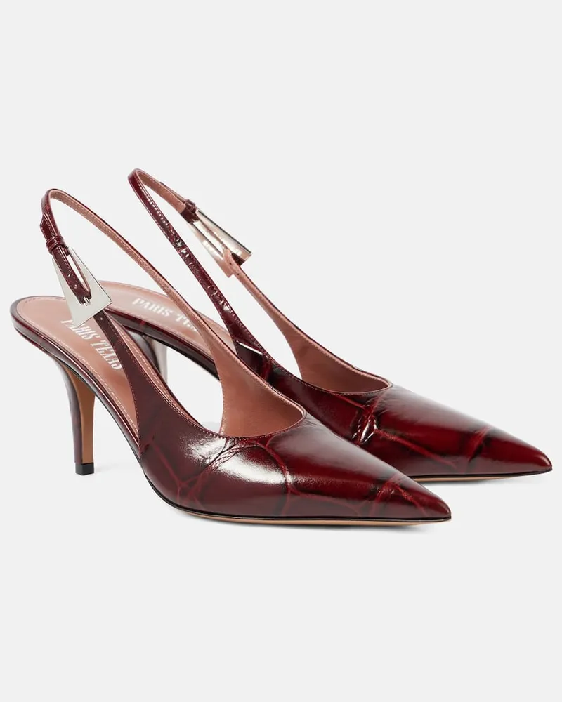 Paris Texas Slingback-Pumps Jessica 75 aus Leder Rot