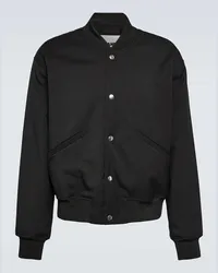 Jil Sander Oversize-Collegejacke Schwarz