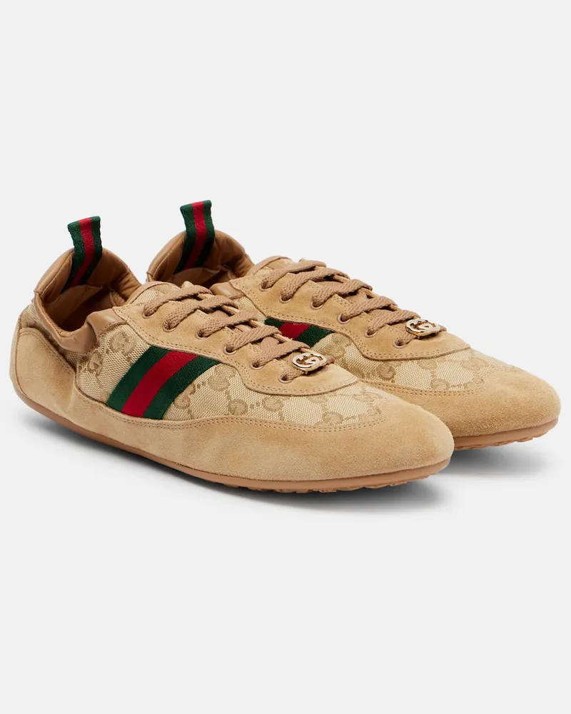 Gucci Sneakers Gucci Shift GG aus Canvas Beige