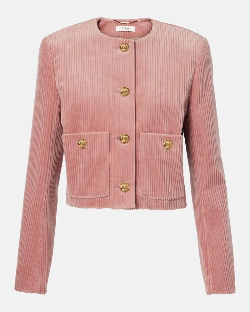 Chloé Chloé Jacke aus Cord Pink