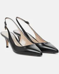 Gianvito Rossi Slingback-Pumps Ribbon Sling 55 aus Leder Schwarz