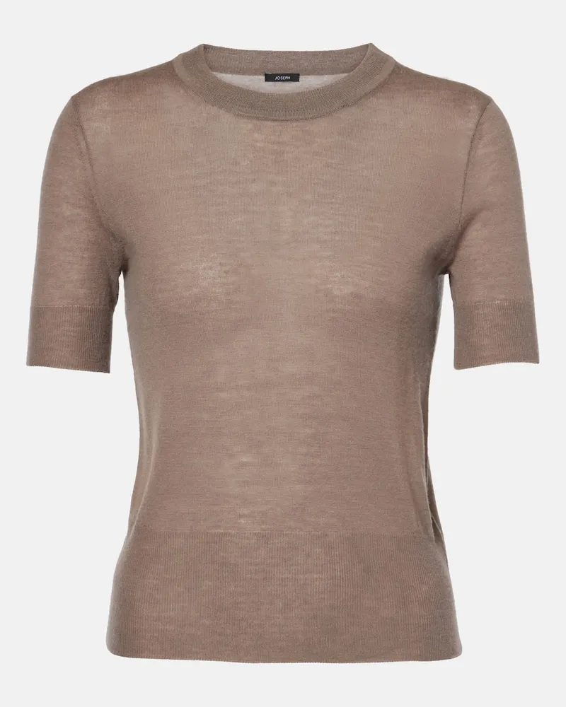 Joseph Top Cashair aus Kaschmir Beige