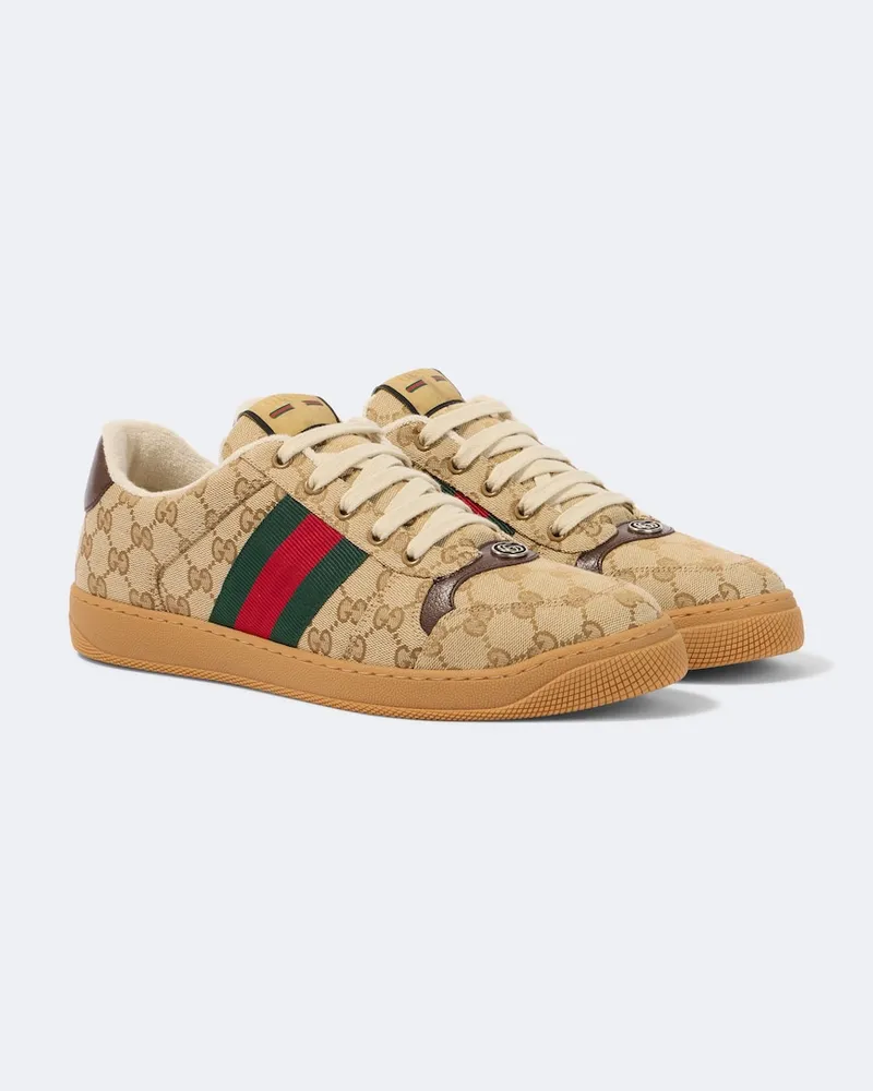 Gucci Sneakers Screener GG Canvas Braun