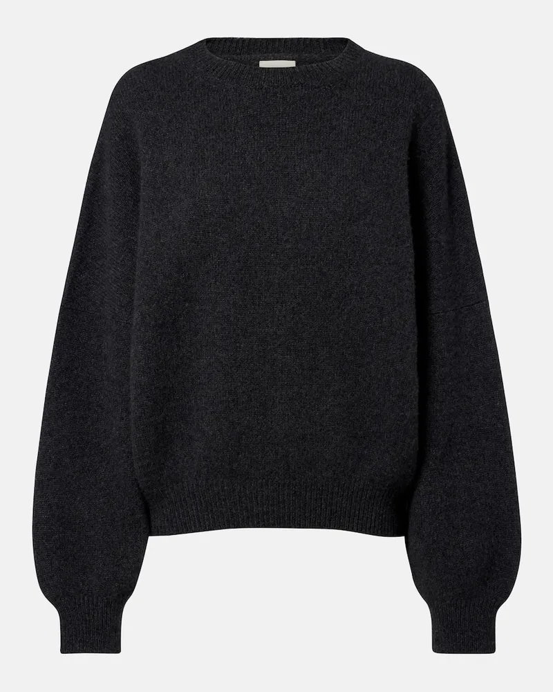 KHAITE Oversize-Pullover Margaux aus Kaschmir Grau