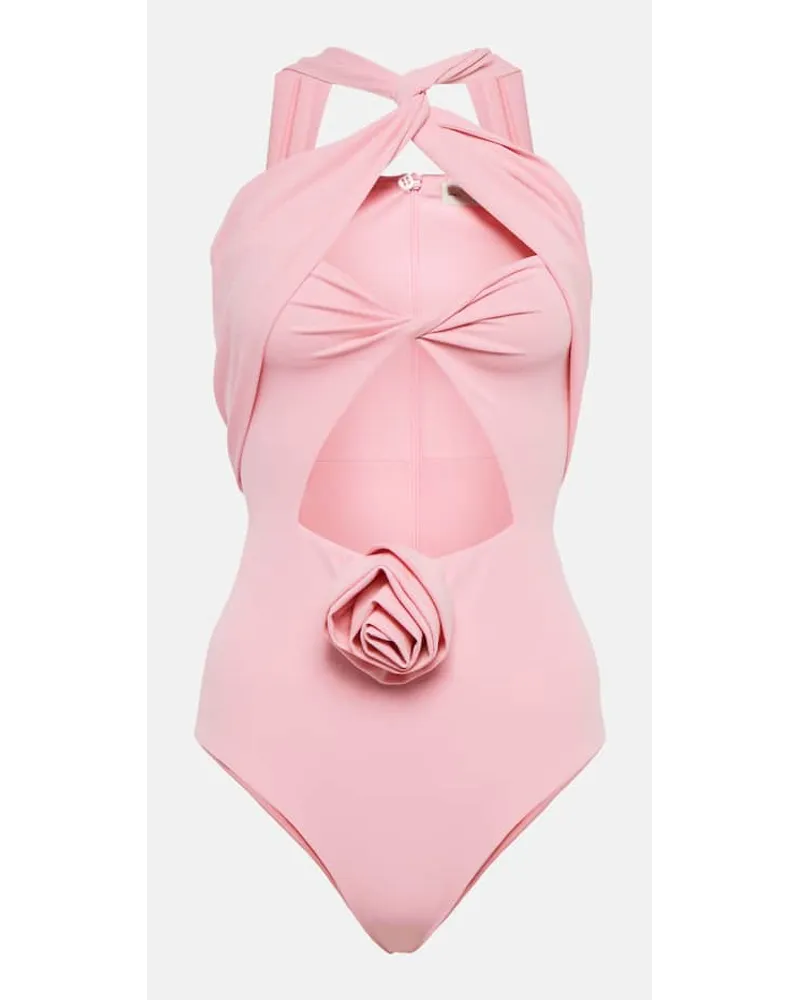 Magda Butrym Body aus Jersey Pink