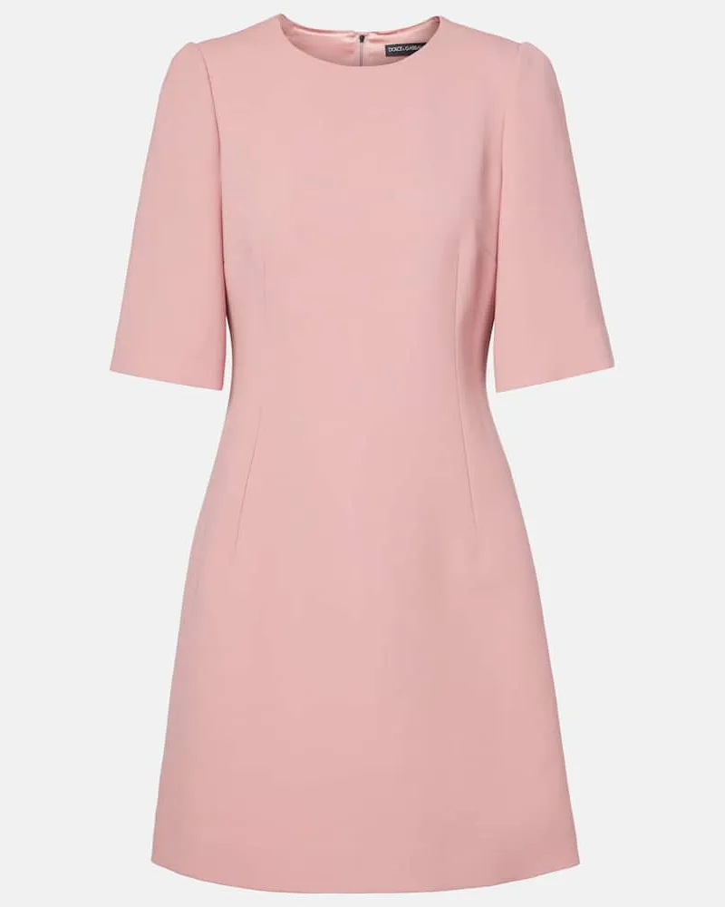 Dolce & Gabbana Minikleid aus Schurwolle Pink