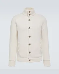 Herno Cardigan aus Wolle Weiss