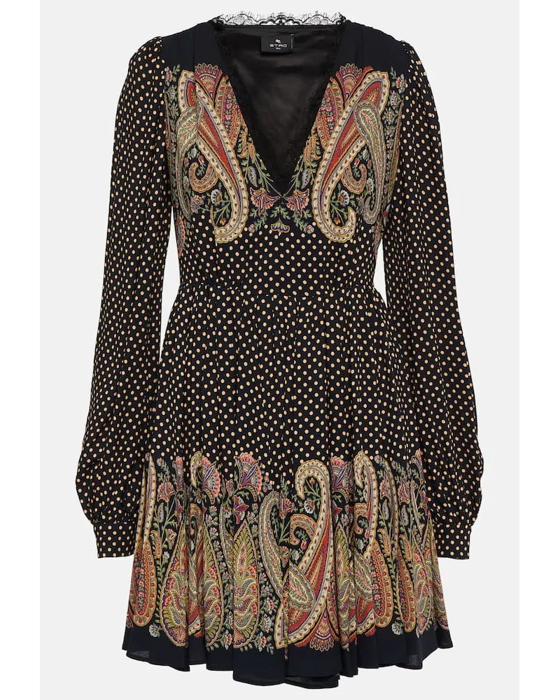 Etro Bedrucktes Minikleid Multicolor