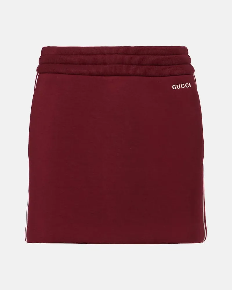 Gucci Minirock Burgunderrot